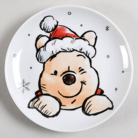 Pooh Christmas Appetizer Plate