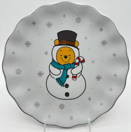 Pooh Christmas Accent Salad Plate