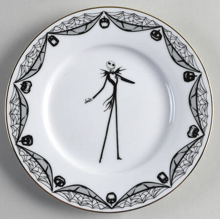 Nightmare Before Christmas Salad Plate
