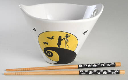 Nightmare Before Christmas Noodle Bowl & Chopsticks Set
