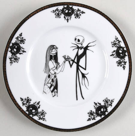 Nightmare Before Christmas Salad Plate