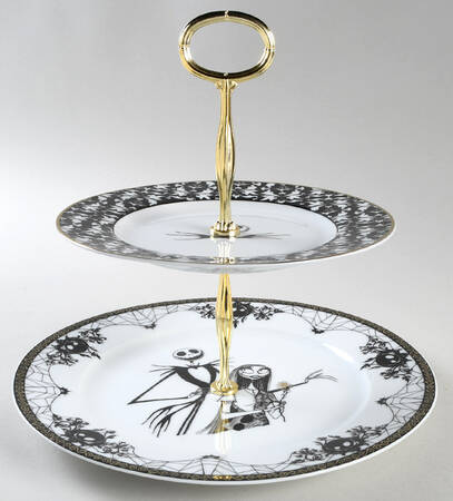 Nightmare Before Christmas 6 5/8"-10"  2 Tiered Serving Tray (Dp, Sp) HC