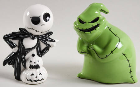 Nightmare Before Christmas Figural Salt and Pepper