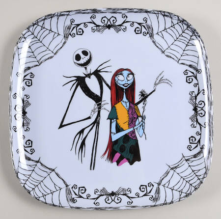 Nightmare Before Christmas Square Melamine Dinner Plate