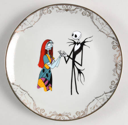 Nightmare Before Christmas Salad Plate