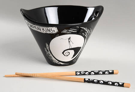 Nightmare Before Christmas Noodle Bowl & Chopsticks Set