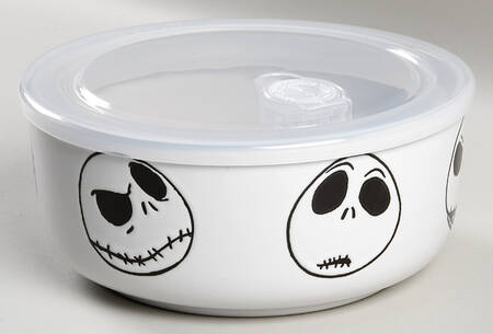 Nightmare Before Christmas 32 Oz Round Plastic Microwave Bowl w/Vent Lid