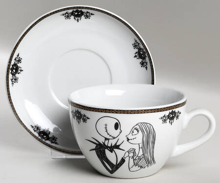 Nightmare Before Christmas Flat Cup & Saucer Set