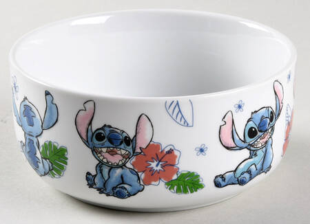Stitch 16 Oz Round Plastic Microwave Bowl No Vent Lid
