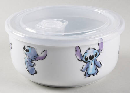Stitch 26 Oz Round Plastic Microwave Bowl & Vented Lid