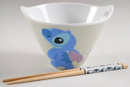 Stitch Noodle Bowl & Chopsticks Set