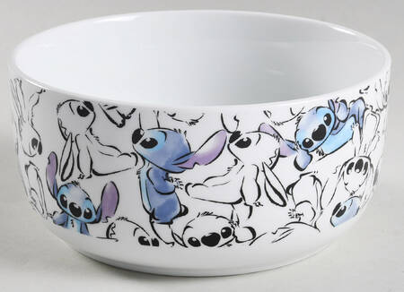 Stitch 32 Oz Round Plastic Microwave Bowl No Vent Lid