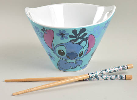 Stitch Noodle Bowl & Chopsticks Set