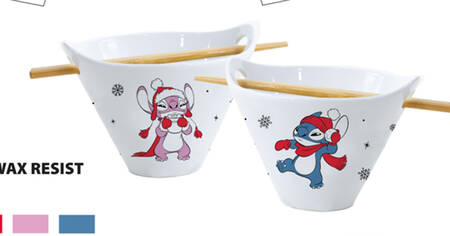 Stitch Noodle Bowl & Chopsticks Set