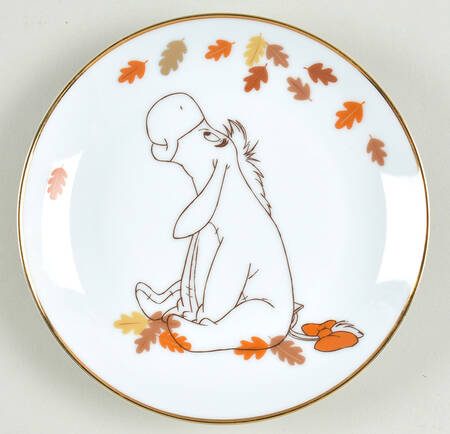 Winnie the Pooh Falling Leaves Appetizer Plate by Zrike