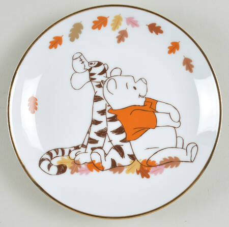 Winnie the Pooh Falling Leaves Appetizer Plate by Zrike