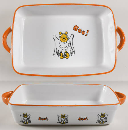 Winnie the Pooh Falling Leaves 12" Rectangular Baker by Zrike