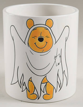 Winnie the Pooh Falling Leaves Medium Canister No Lid by Zrike