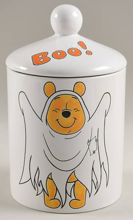 Winnie the Pooh Falling Leaves Medium Canister & Lid by Zrike
