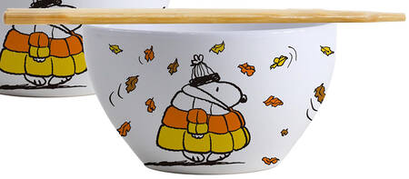 Peanuts Halloween Noodle Bowl & Chopsticks Set