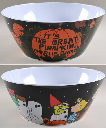 Peanuts Halloween Large Melamine Serving Bowl