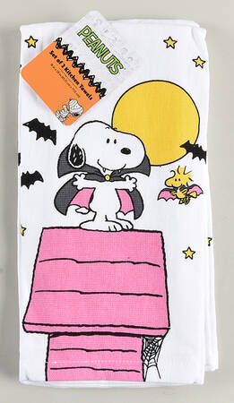 Peanuts Halloween Cloth Kitchen Towels - Set of 2