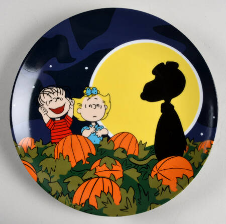 Peanuts Halloween Salad Plate