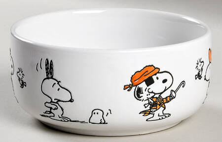 Peanuts Halloween 16 Oz Round Plastic Microwave Bowl No Vent Lid