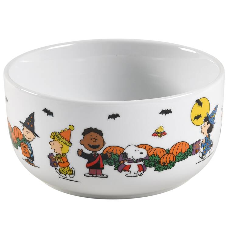 Peanuts Halloween 26 Oz Round Plastic Microwave Bowl No Vented Lid