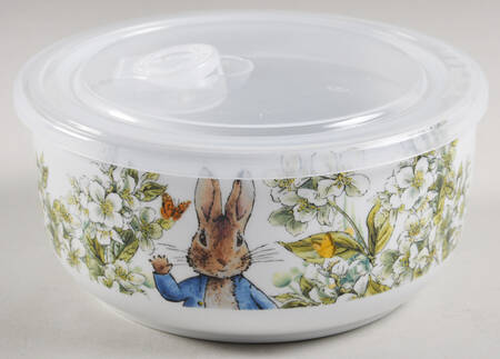 Peter Rabbit Classic 26 Oz Round Plastic Microwave Bowl & Vented Lid