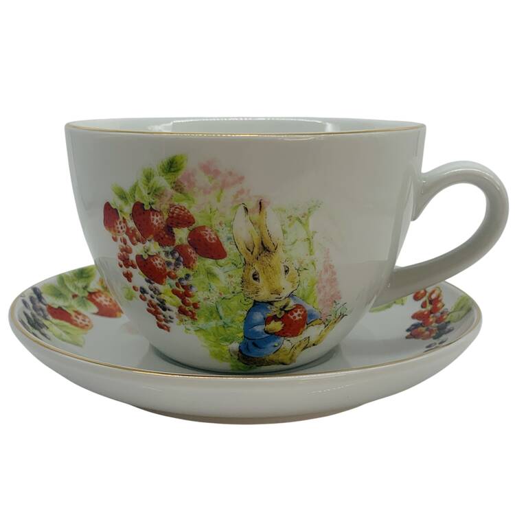 Peter Rabbit Classic Flat Cup & Saucer Set