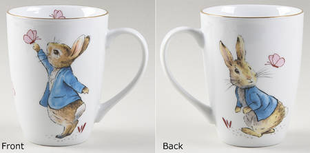 Peter Rabbit Gold Mug