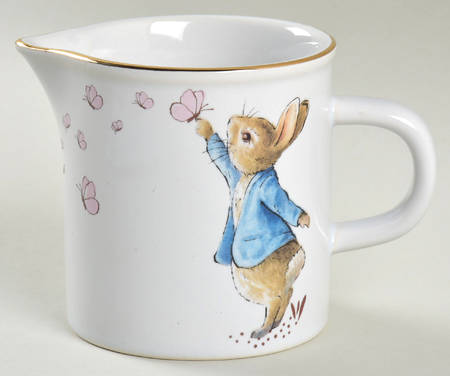 Peter Rabbit Gold Creamer