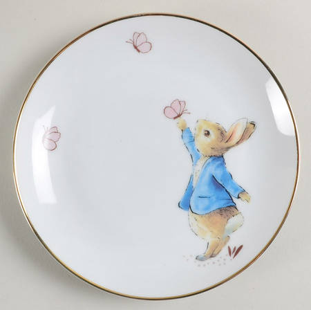 Peter Rabbit Gold Appetizer Plate