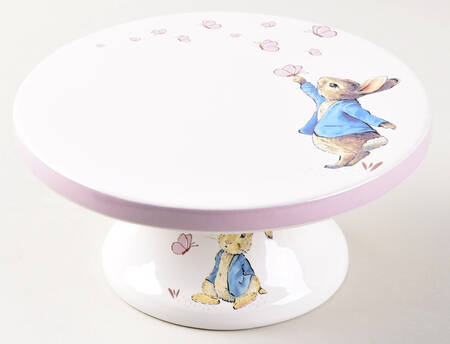 Peter Rabbit Gold 7" Diameter Pedestal Cake Stand