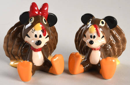 Mickey Mouse and Friends (Miscellaneous) Figural Salt and Pepper Set