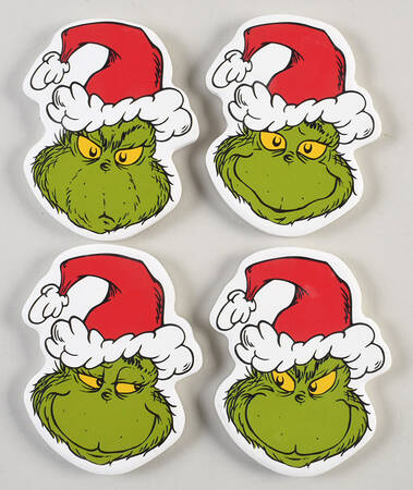 The Grinch (Miscellaneous) Corkback Coaster - Set of 4 Motifs