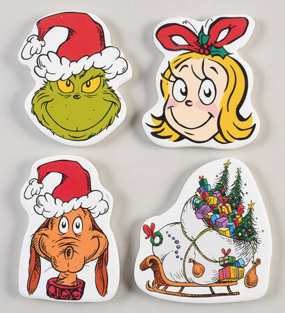 The Grinch (Miscellaneous) CoasterCoaster - Set of 4 Motif 5-8
