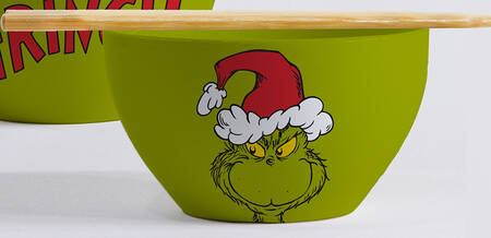 The Grinch (Miscellaneous) Noodle Bowl & Chopsticks Set