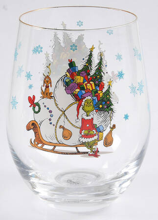 The Grinch (Miscellaneous) Glassware Stemless Wine
