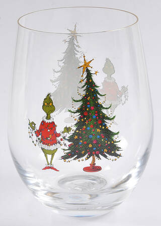 The Grinch (Miscellaneous) Glassware Stemless Wine