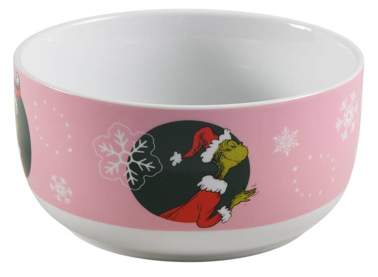 The Grinch (Miscellaneous) 26 Oz Round Plastic Microwave Bowl No Vented Lid