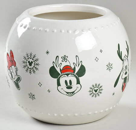 Mickey and Minnie Christmas Fun Figural Cookie Jar No Lid
