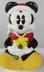 Mickey and Minnie Christmas Fun Figural Cookie Jar & Lid