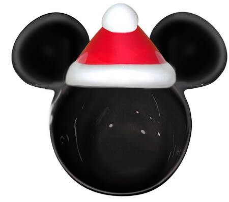 Mickey and Minnie Christmas Fun Snack Dish
