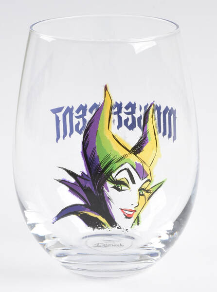 Disney Villians Glassware Stemless Wine