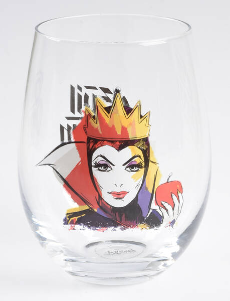 Disney Villians Glassware Stemless Wine