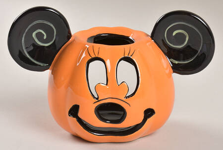 Mickey Pumpkin Jack-O-Lantern Votive Candleholder No Lid by Zrike