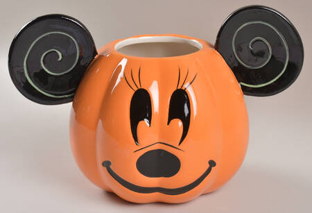 Mickey Pumpkin Figural Cookie Jar No Lid by Zrike