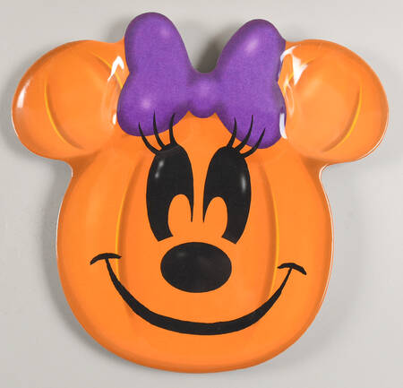 Mickey Pumpkin 12" Round Melamine Tray by Zrike